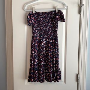 Blue floral dress